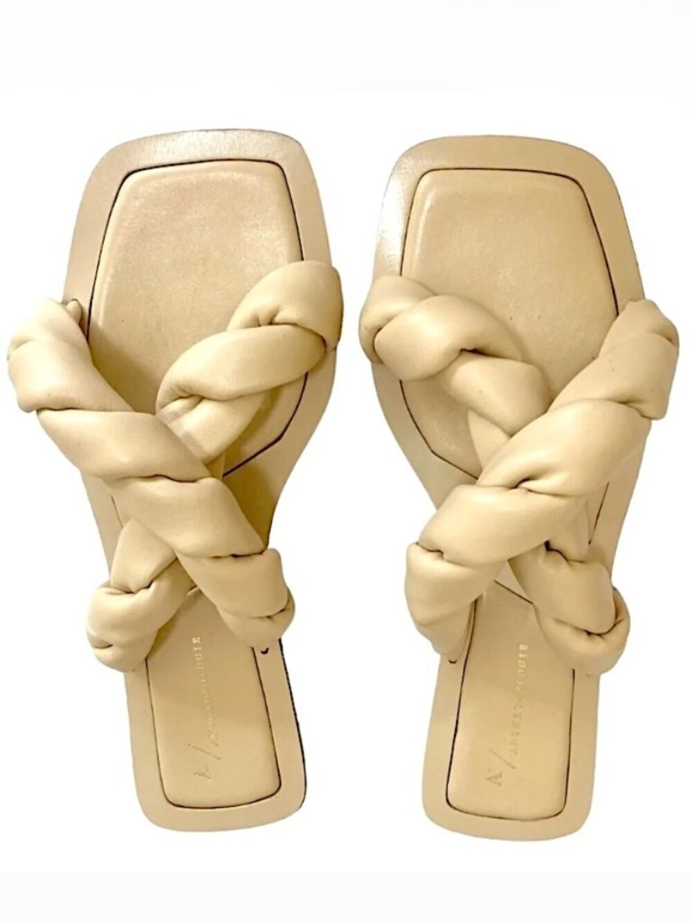 ANTHROPOLOGIE Twisted Puff Sandals 9 M